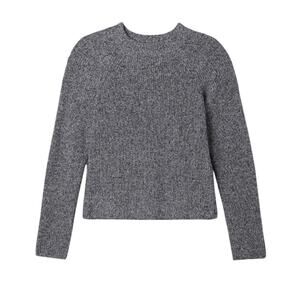 Eileen Fisher Recycled Cotton Mock Neck Sweater NWT S Quiet Luxury Lagenlook